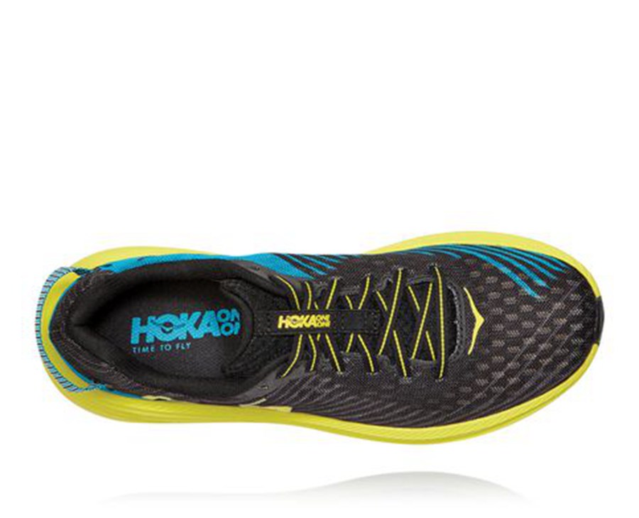 Hoka One One Koşu Ayakkabısı Erkek Siyah/Yeşil - Rincon - DR6527310